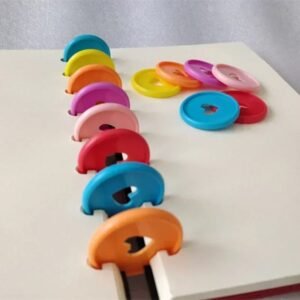 Egy‑Bujo 35mm Heart Binder Discs (Disc‑Bound) – Set of 11, Multicolor