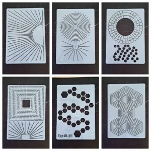 6 pcs Stencil set