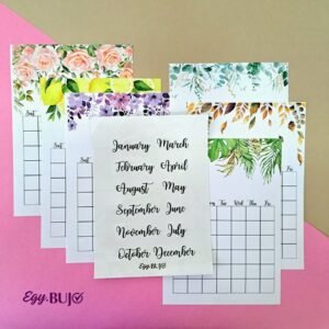 Monthly Calendar stickers